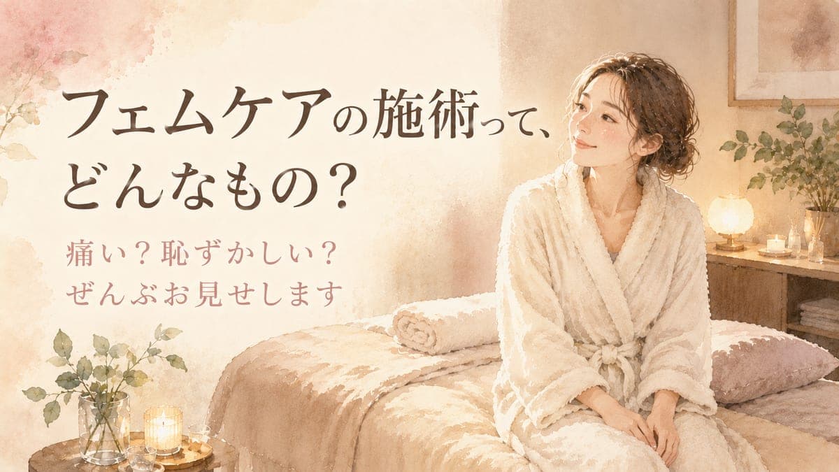 フェムケアの施術って実際どんなもの?ピトンの流れを、全部お見せします